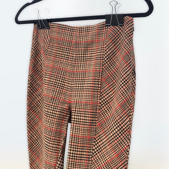 Free People Flyin High Plaid High Rise Skinny Pant - Picture 7 of 8